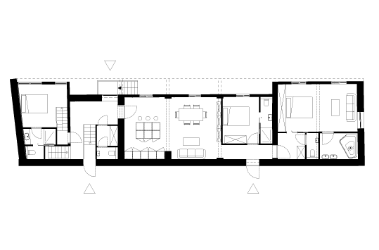 Plan du rez-de-chaussée — Gîte